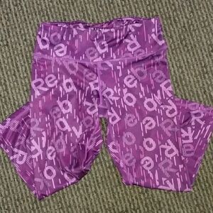Reebok Purple Athletic Leggings